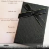 Caja de regalo premium para joyería con paño de limpieza de microfibra para plata y oro.