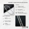 ventajas y características de la pulsera de plata cubana 4mm