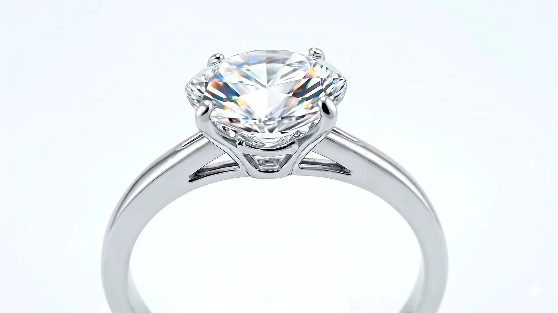 Anillo solitario de plata 925 con diseño elegante sobre fondo claro