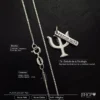 ventajas y características del dije de plata 925 de psicología con cadena