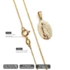 Ventajas y características de la cadena con dije de la virgen guadalupe en oro laminado 18k.