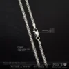 Cadena tejido chino en plata 925 italiana de 2mm ancho y 60cm largo con características y beneficios principales