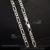 Ventajas y características de la cadena de plata tejido 3x1 ley 925 italiana de 4mm por 60cm