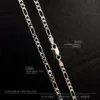 ventajas y características de la cadena tejido 3x1 de plata 925 italiana de 3mm por 60cm