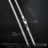 Ventajas y medidas de la cadena tejido chino en plata 925 italiana 3mm 60cm con tejido resistente y acabado brillante